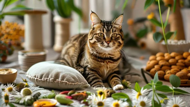 Petiscos naturais que acalmam gatos ansiosos e agitados