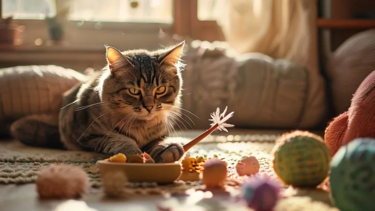 Jogos Ideais para Manter Gatos Idosos Ativos e Saudáveis