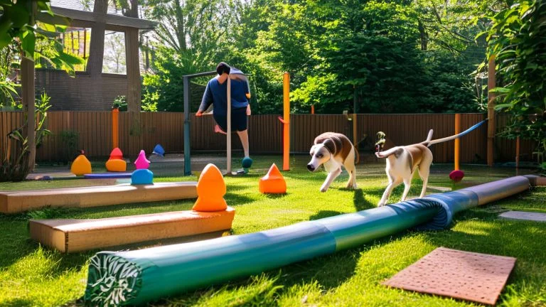Como montar um circuito de obstáculos para treinar seu pet em casa