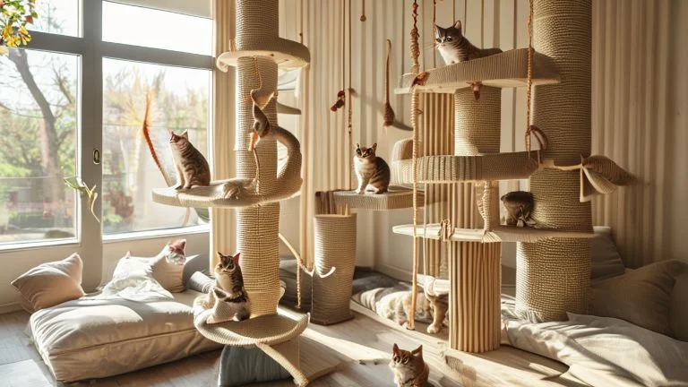 Brinquedos Ideais para Gatos que Amam Escalar e se Exercitar