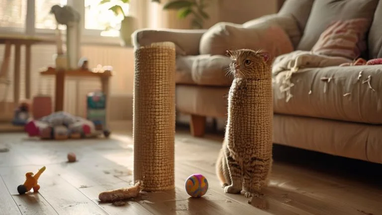 Por que seu gato arranha móveis e como evitar esse comportamento