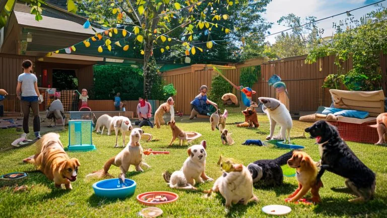 Como festas de brincadeiras ajudam a socializar seu pet com outros animais