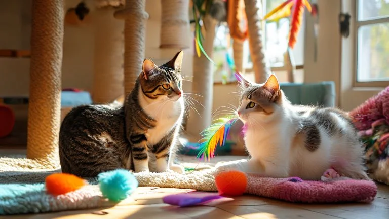 Como Ensinar Seu Gato a Brincar com Outros de Forma Simples