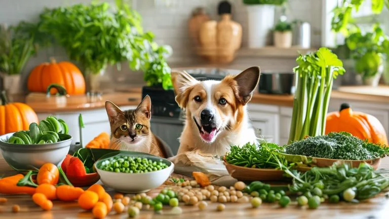 Vegetais Ideais para Receitas Naturais em Cães e Gatos
