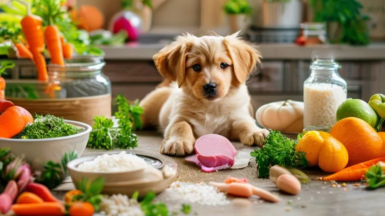 Como preparar comida natural e saudável para filhotes de cachorro