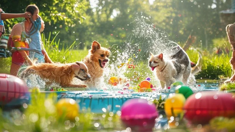 Brincadeiras aquáticas para pets: refresque e divirta seu melhor amigo